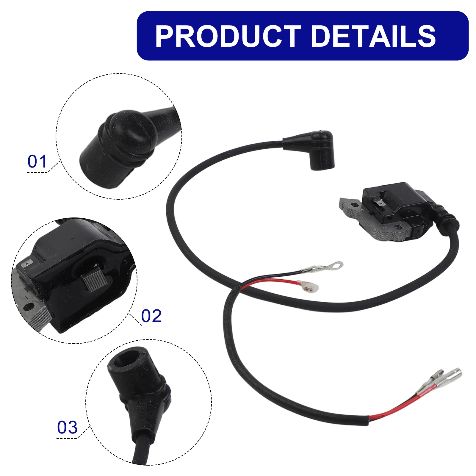 Dependable Ignition Coil Solution for Your Backpack Blower Fits Models like For PR46BT and Includes Connection Wires