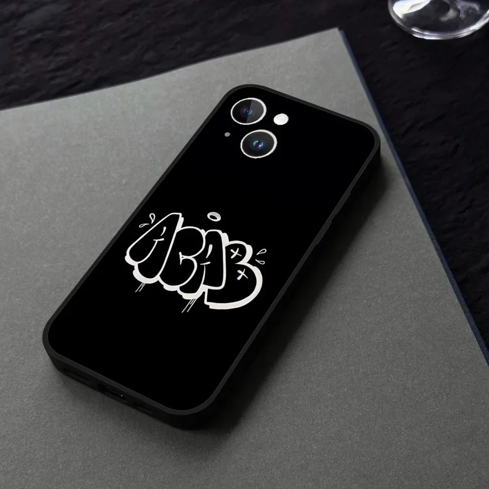 Acab Ultras جراب هاتف آيفون 16 15 11 13 14 برو ماكس 7 8 زائد X Xr Xs ماكس 12 حافظة غطاء أسود صغير