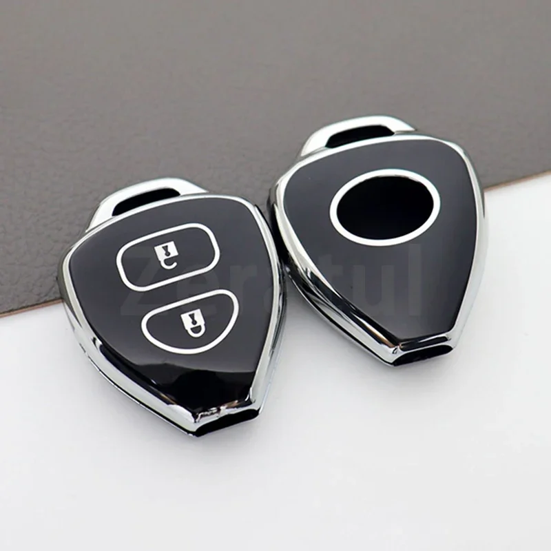 TPU Shell Fob For Toyota Corolla Camry Reiz RAV4 Crown Avalon Venza Matrix Yaris 4Runner Blank Car Key Case Cover Accessories