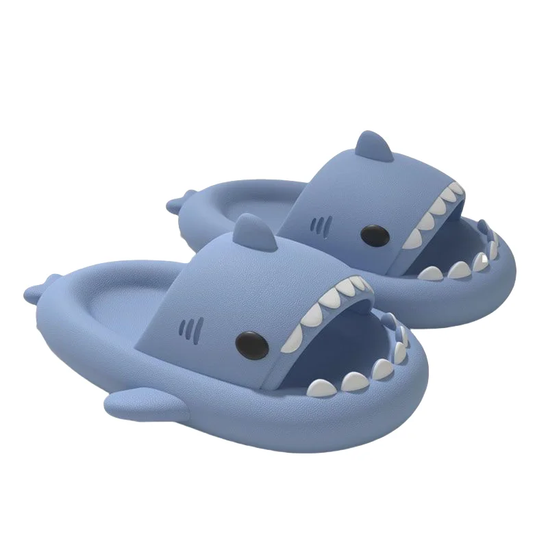 2024 Cute Fashion Shark Slippers Women Indoor Floor Sandals Men Outdoor Beach Slides Adults Flat Shoes Soft EVA Flat Flip Flops