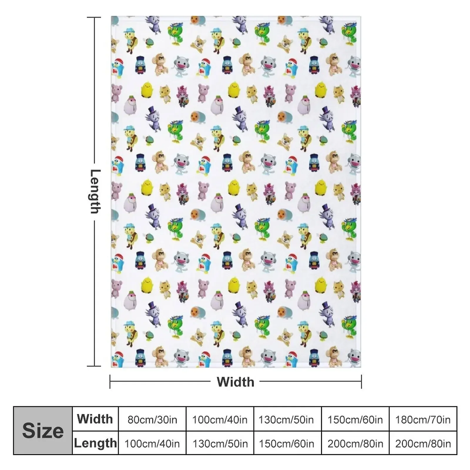 UFO Catcher Prizes Throw Blanket couch cozy soft plush fuzzy picnic outdoor blanket