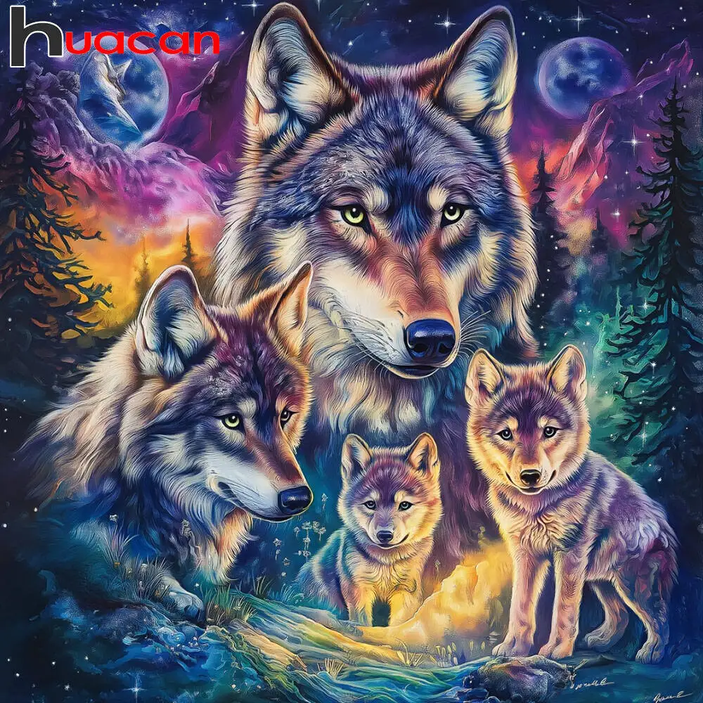 Huacan 2025, neue Kollektion, Diamant-Gemälde, Delphin, Himmel, Diamant-Stickerei, Meer, Sonnenuntergang, Mosaik, Kunst, Dekoration, Gemälde