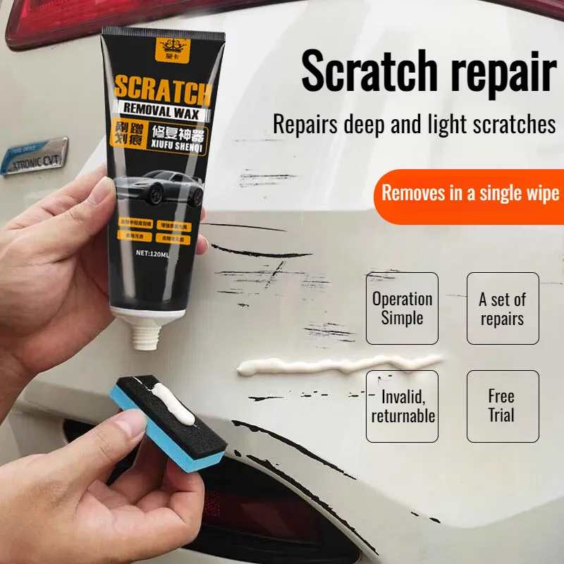 Problems with shallow repair treatment for car paint polishing wax scratch wax polish