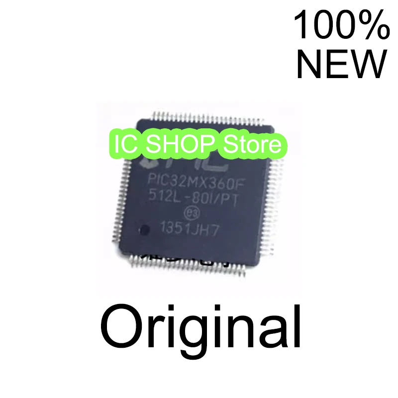 

PIC32MX360F512L-80I/PT PIC32MX360F512L 80I PT QFP 100% Original Brand New