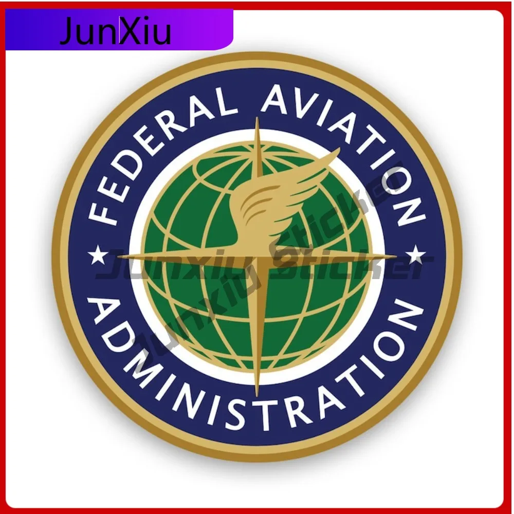 

Cartoon Federal Aviation Administration Faa Sticker Decal American Made Uv Protected Airline Airport Aircraft Airplane Bold