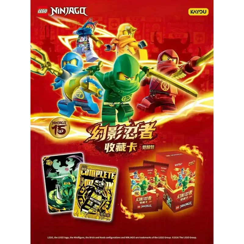 KAYOU LEGO NINJAGO Card Awakening Pack A Clash Between Good And Evil Anime Game Collectible Cards Toys Gifts Trading Card Game