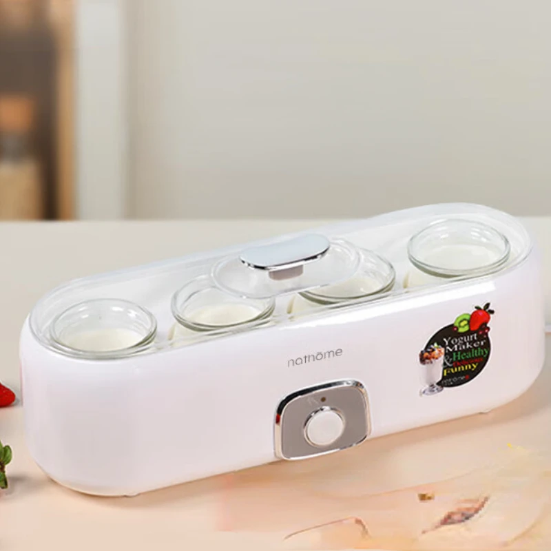 Yogurt Machine Homemade Old Yogurt Machine Pickle Rice Wine Machine Fermentation Bacteria Glass Liner 4 Cup-Dividing