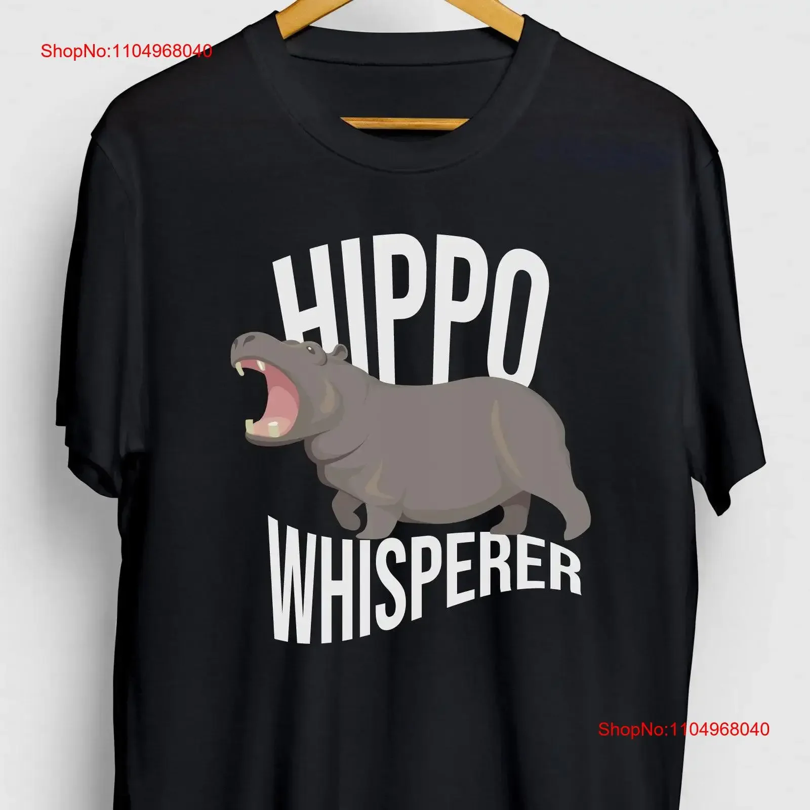 

Hippo T Shirt Mama Hippopotamus Whisperer Youth vintage Washed graphic Casual Stretched Stylish Versatile designer clothes