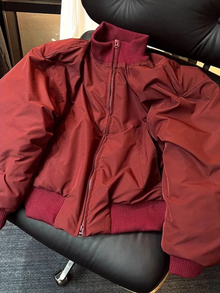 

Мужская утепленная зимняя куртка-бомбер American Style Pilot с воротником-стойкой, хлопковая, теплая, повседневная верхняя одежда