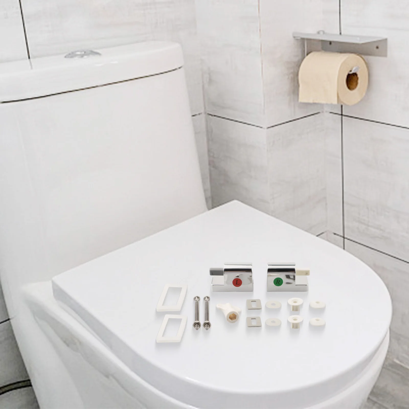 Fixed Toilet Seat Toilet Seat Soft Close As Shown Time-saving Installation Automatic Closing Resistance To Deformation