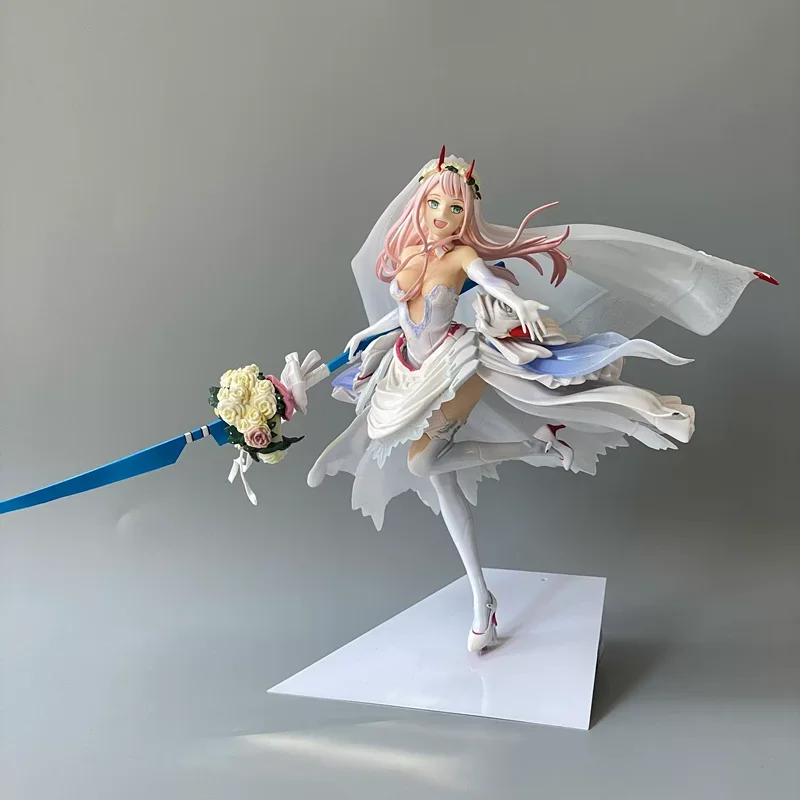 

Anime Zero Two 02 For My Darling Girl PVC Action Figure Toy Collection Wedding Dress Desktop Model Ornaments Birthday Gift