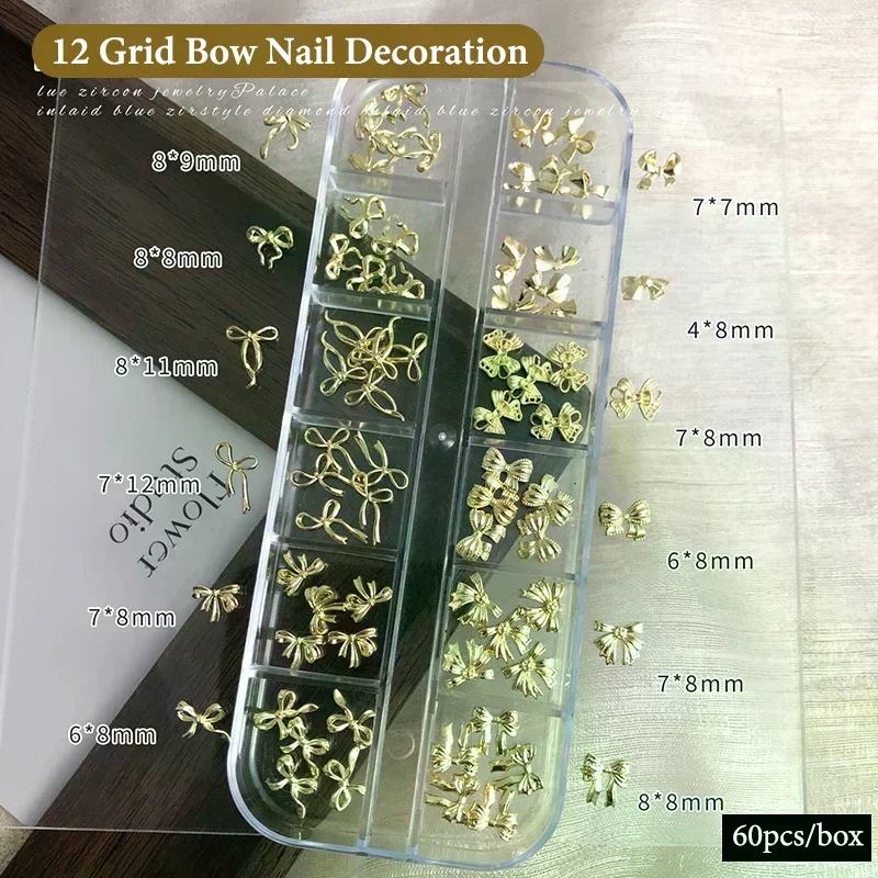 30/60 Uds. De dijes 3D de aleación exquisita para decoración de uñas, cinta de lazo Kawaii de lujo, joyería, decoración de diamantes de imitación para uñas, accesorios DIY