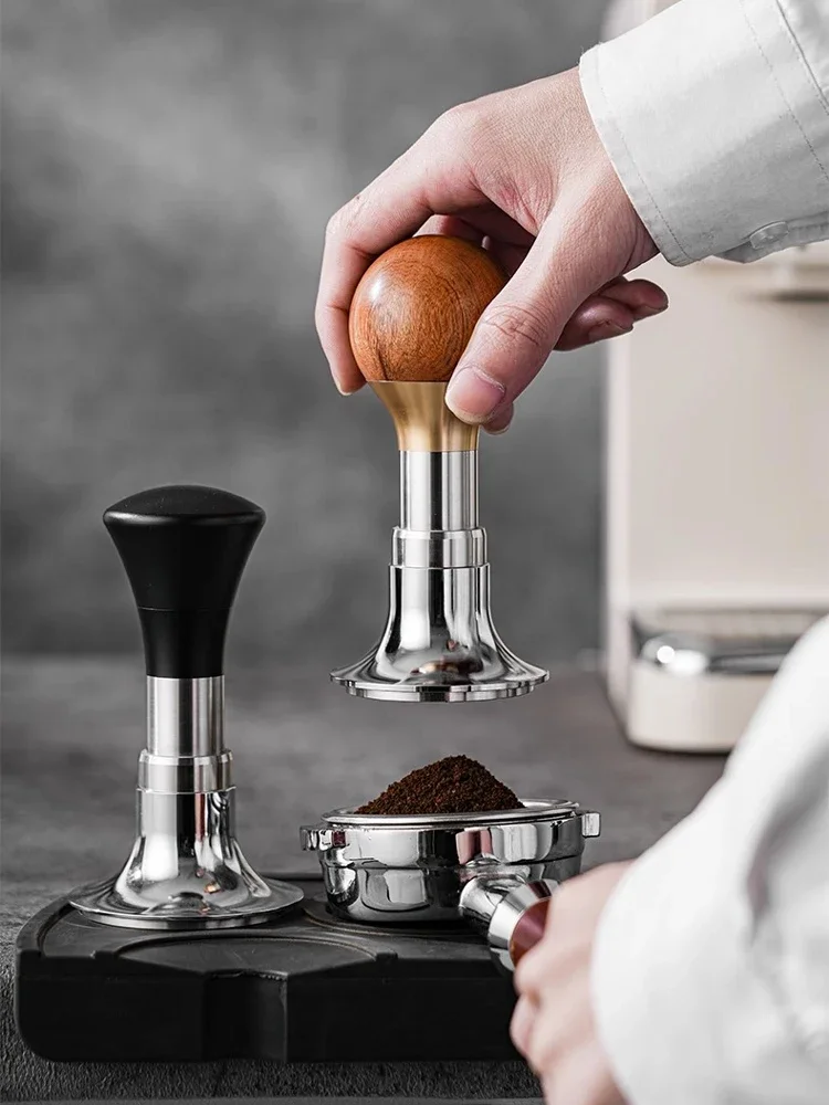 51/53.35/58.5mm The Force Tamper Coffee Tamper Constant Pressure Coffee Impact Tamper with Calibrated Spring Loaded Barista Tool