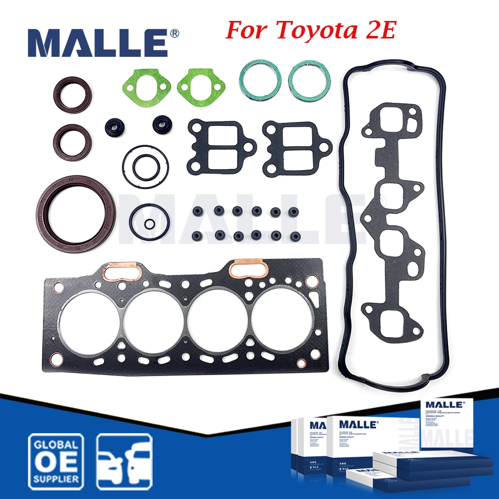 

Engine Full Overhaul Gasket Kit Rebuild Set For Toyota Carina Corolla E11 Starlet EP91 Celica 1.3L Car Accessories 04111-11026