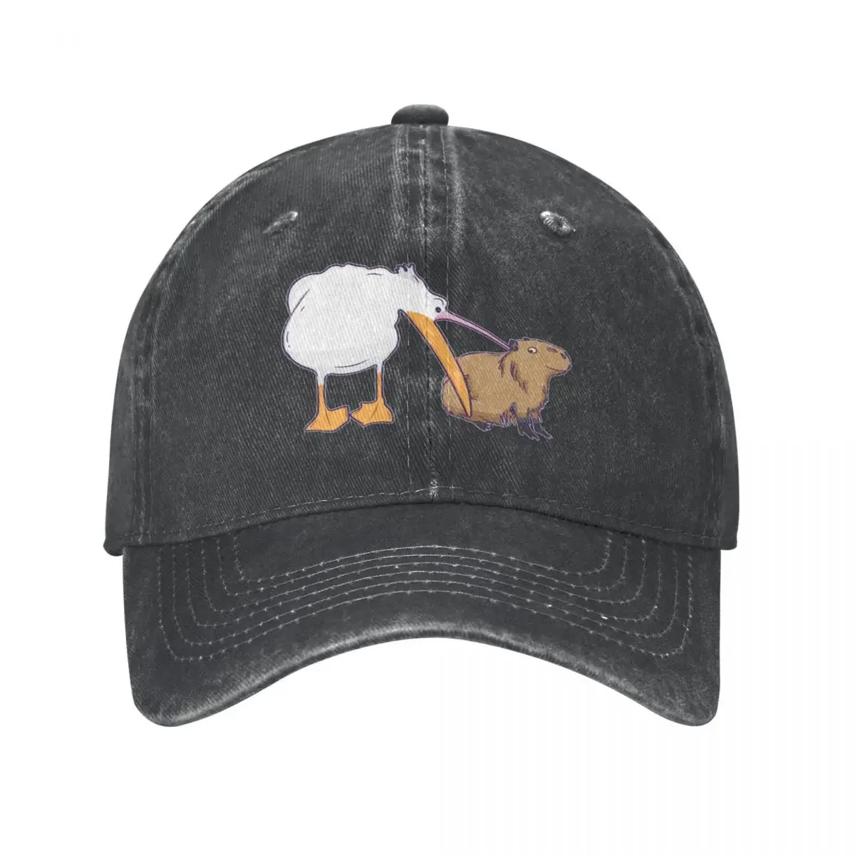 Don't Worry, Be Capy. Capaybara Unbothered Funny Cowboy Hat Designer Hat Sports Cap Mountaineering black Hats Woman Men's