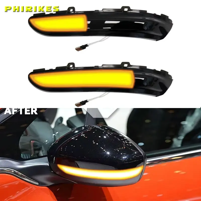 ديناميكية LED الجانب مرآة الوامض أضواء بدوره إشارة مصابيح 2 قطعة لبيجو 2008 208 2013-2020 لسيتروين C3 C4 الصبار 2016- #1