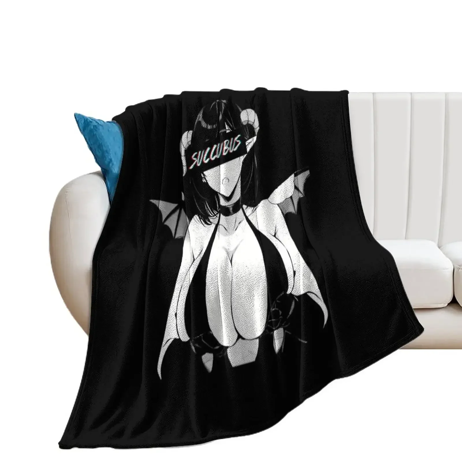 Succubus Throw Blanket Giant Sofa Hair Cute Plaid Blankets