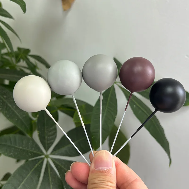 30Colors 20pcs Cake Balls Decoration Pink Blue Gold Birthday Cake Toppers DIY Wedding Baby Shower Cake Decorating Accessories