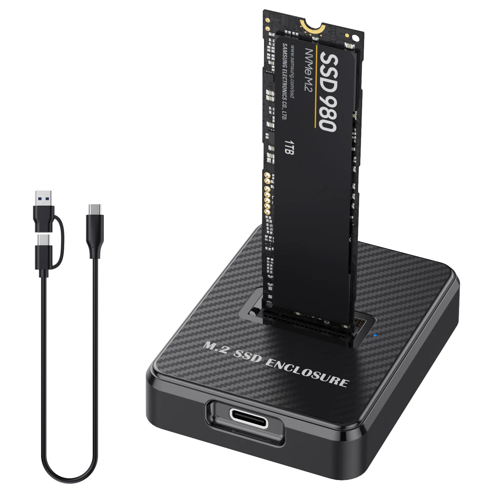 External SSD Hard Disk Dock M.2 NVMe SATA USB C Enclosure 10Gbps Reading Writing SSD Adapter For M.2 SSD Docking Station