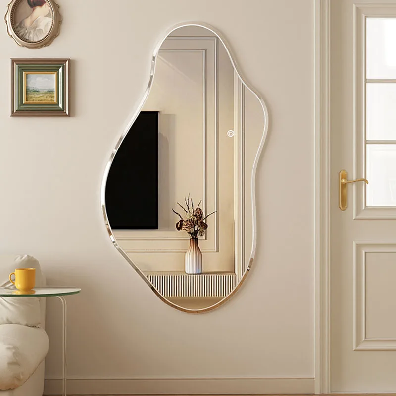 Irregular Decorative Mirrors Wall Light Bathroom Cute Decorative Wall Mirrors Big Bedroom Toilet Miroir Mural Room Decor PX50DC