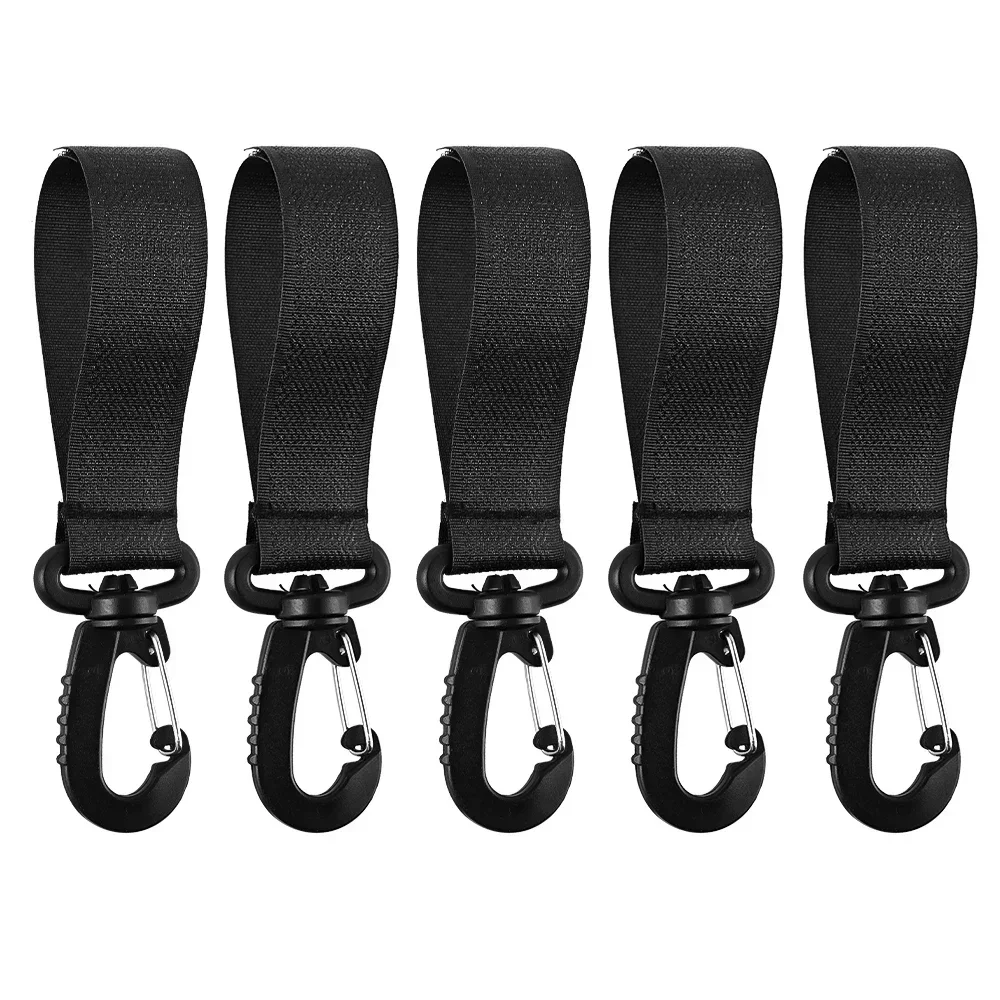 1-12Pcs Baby Stroller Hooks Rotatable Hanging Clips for Nursery Diaper Bags Shopping Cart Wheelchair Organizers Pushchair Hooks
