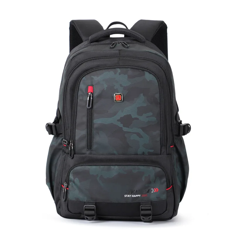 Unisex Super Large Capacity School Bag Simple Dual-Shoulder Backpack for Junior And High School Students Waterproof Urban Style