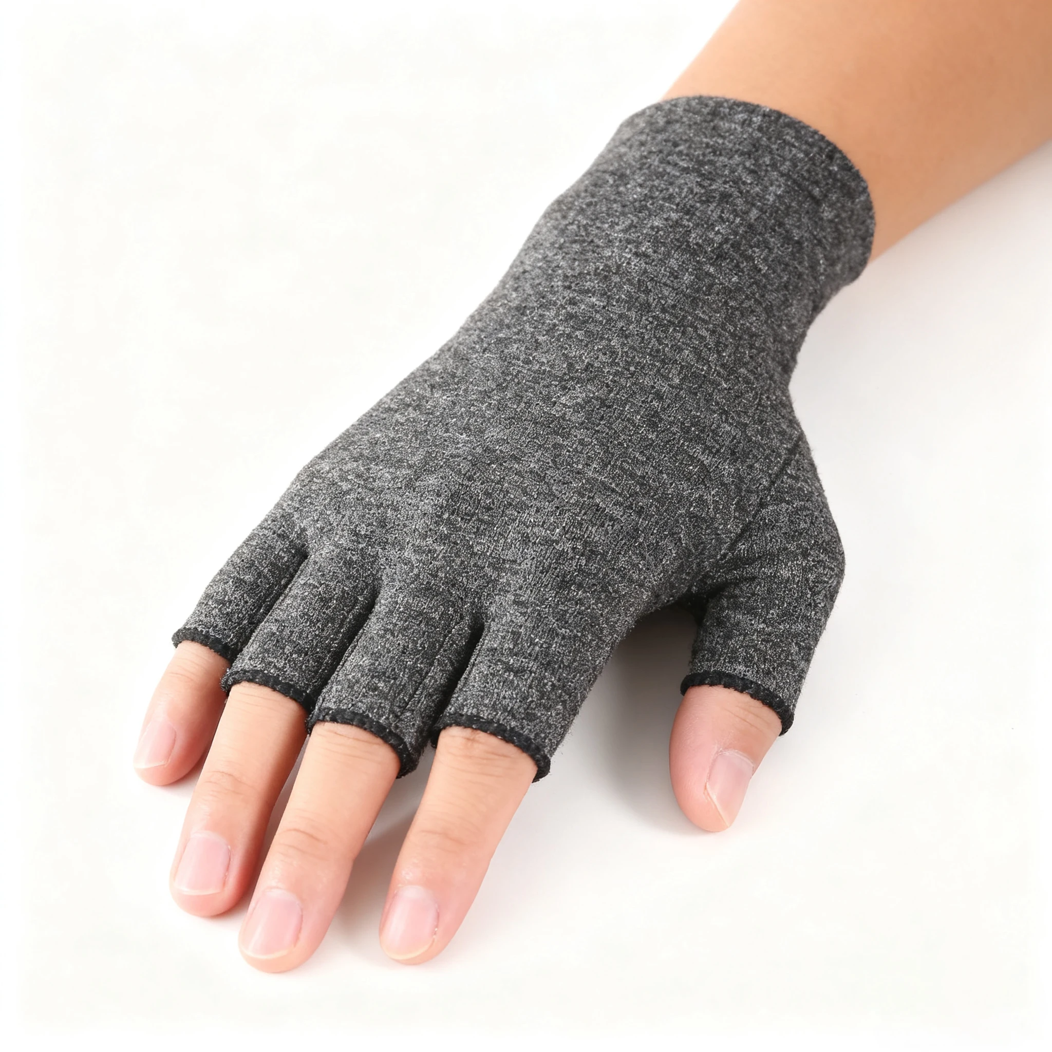 Compression Arthritis Gloves Wrist Support Therapy Wristband Half Finger Compression Gloves Joint Pain Relief Cycling Gloves