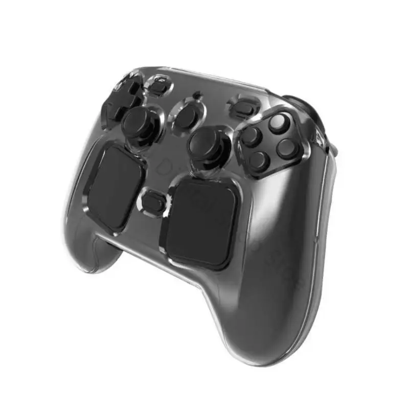 96BA Gamecontroller-Schutzhülle für Steam Controller 2, durchsichtige Polycarbonat-Vollhülle mit geformten Kontrollöffnungen – Detail 4