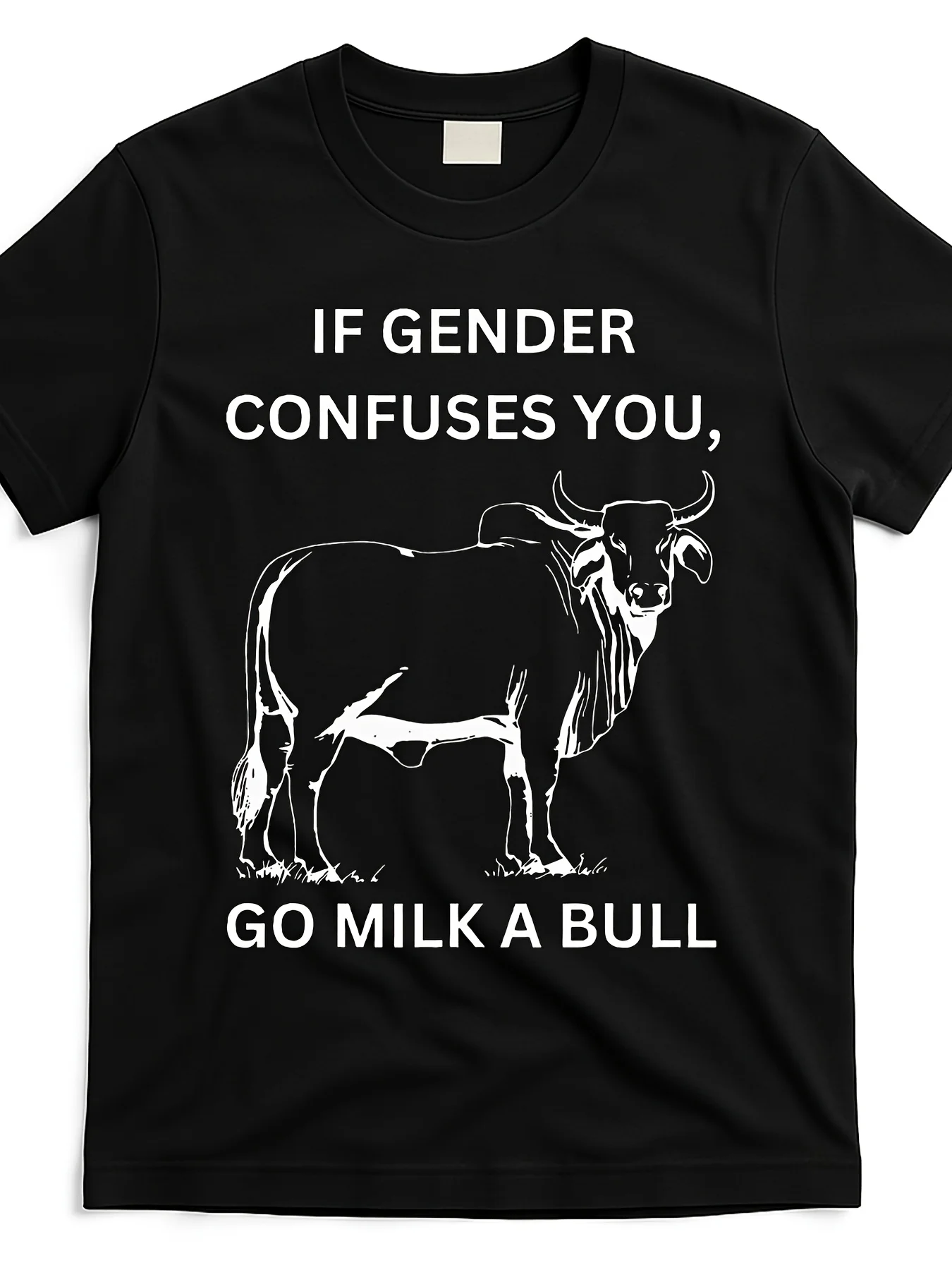 

If-Genders-Confuse-You-Go-Milk-A-Bull-Lgbt-Message-T-Shirt_Igc6801037-At Black Product Image