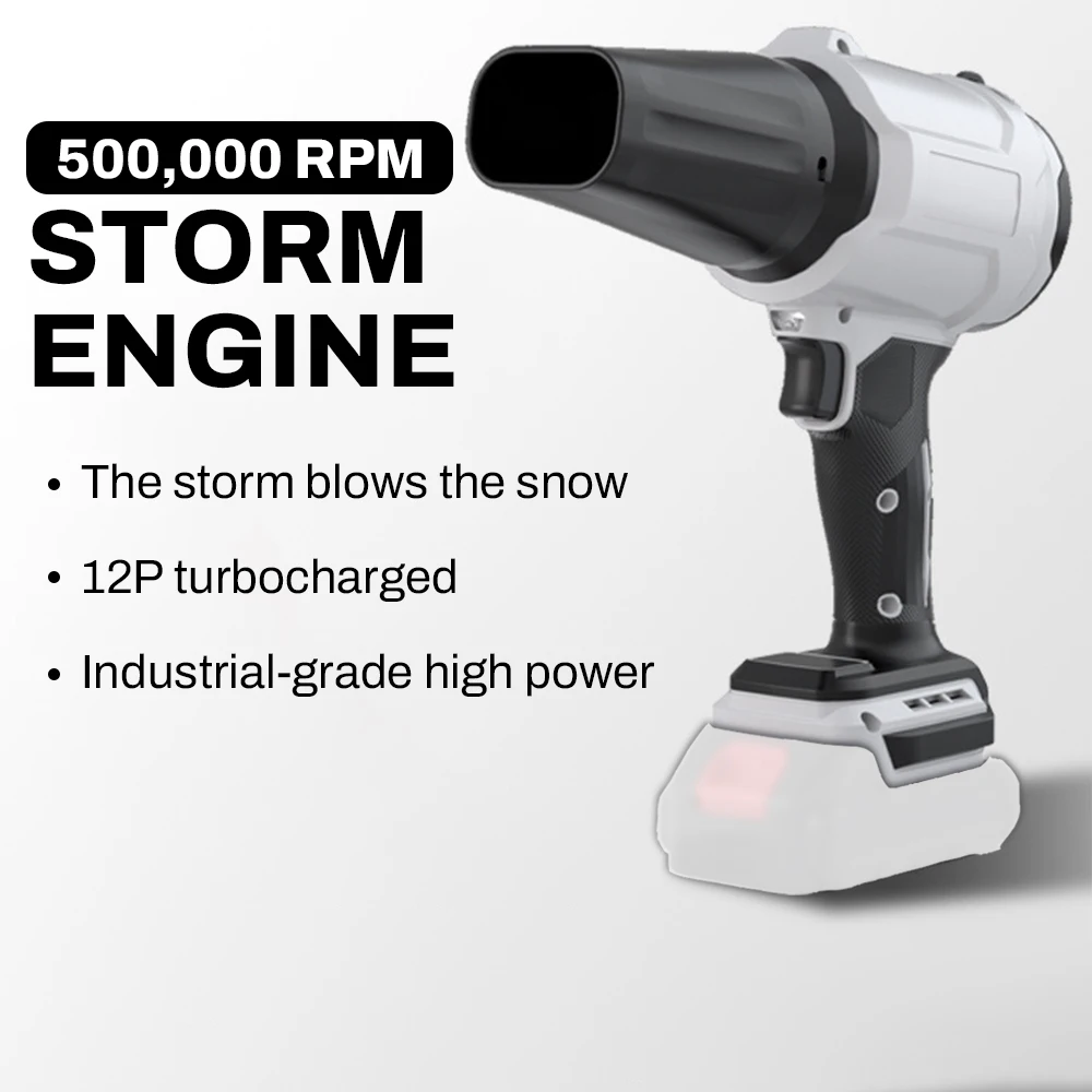 

2000W Turbo Fan Violent Air Gun 800g Thrust Stepless Speed High Power Turbofan Leaf Blower Handheld Jet Fan for Makita Battery