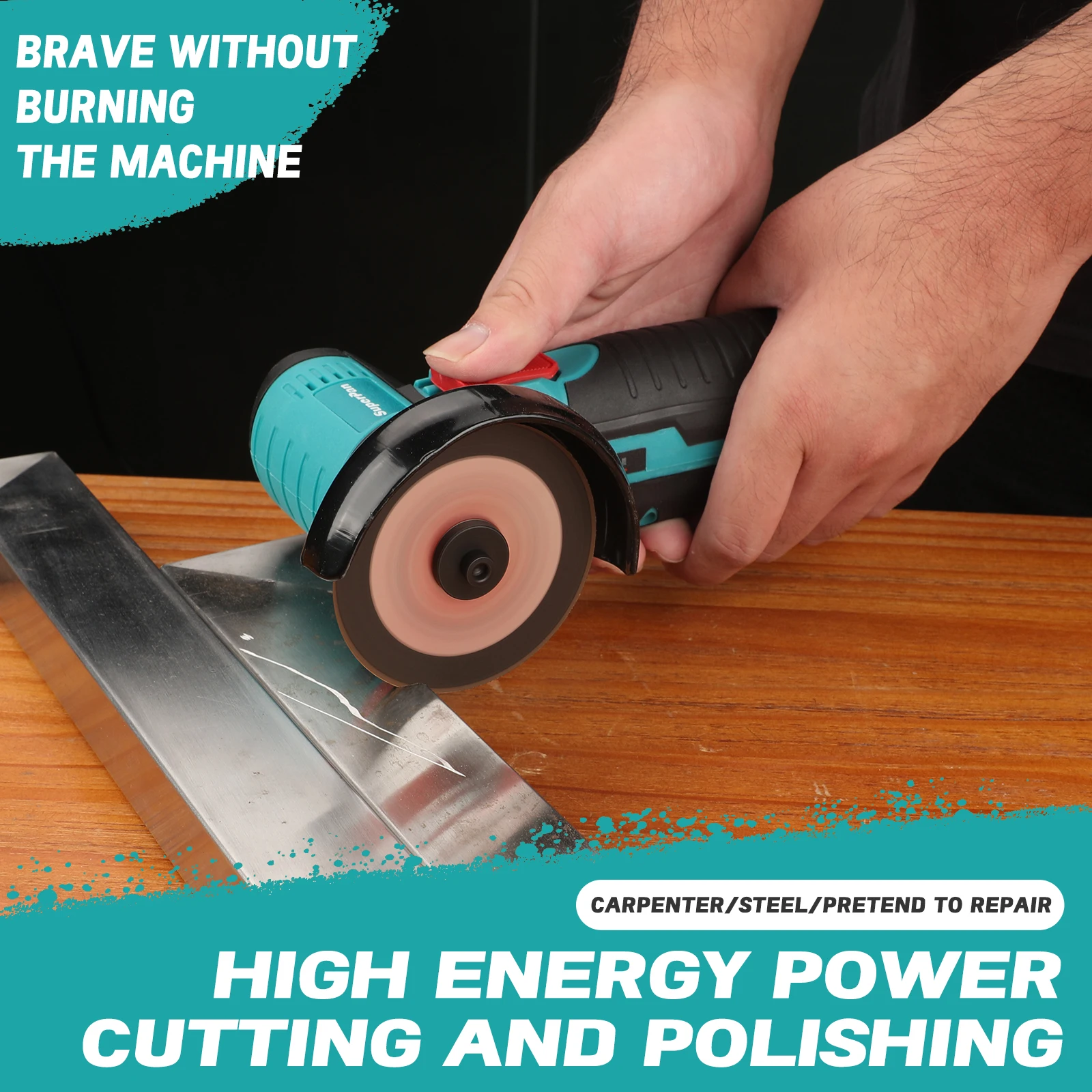 superpan12V/3 Inch Lithium Electric Angle Grinder Mini Small Household Handheld Cutting Machine Polishing Machine