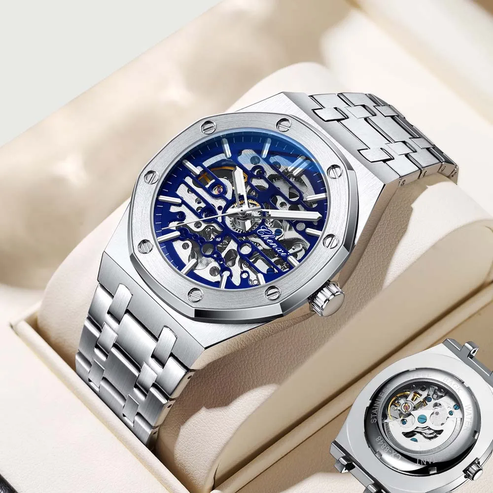 

CHENXI New Men's Mechanical Watch High-End Skeleton Automatic Mechanical Wristwatch for Men relojes para hombres