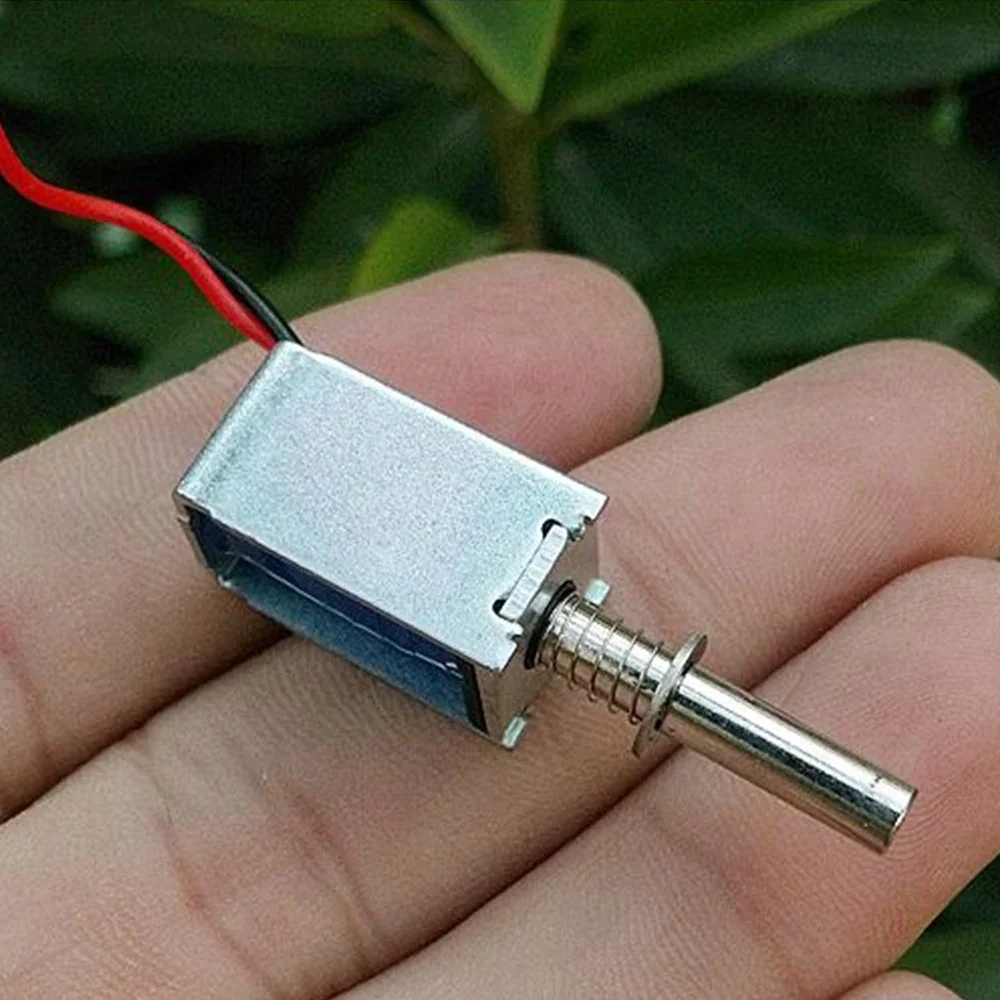 Mini DC 3V-12V 6V Electromagnet Miniature Solenoid Valve Cabinet Lock Special Frame Push Pull Electronic Lock Spring Return