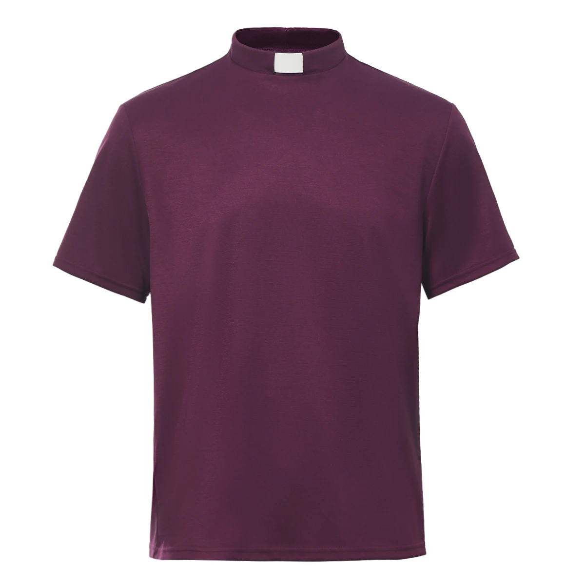 Мужская рубашка с воротником-стойкой для духовенства, рубашка с коротким рукавом, рубашка пастор-министра