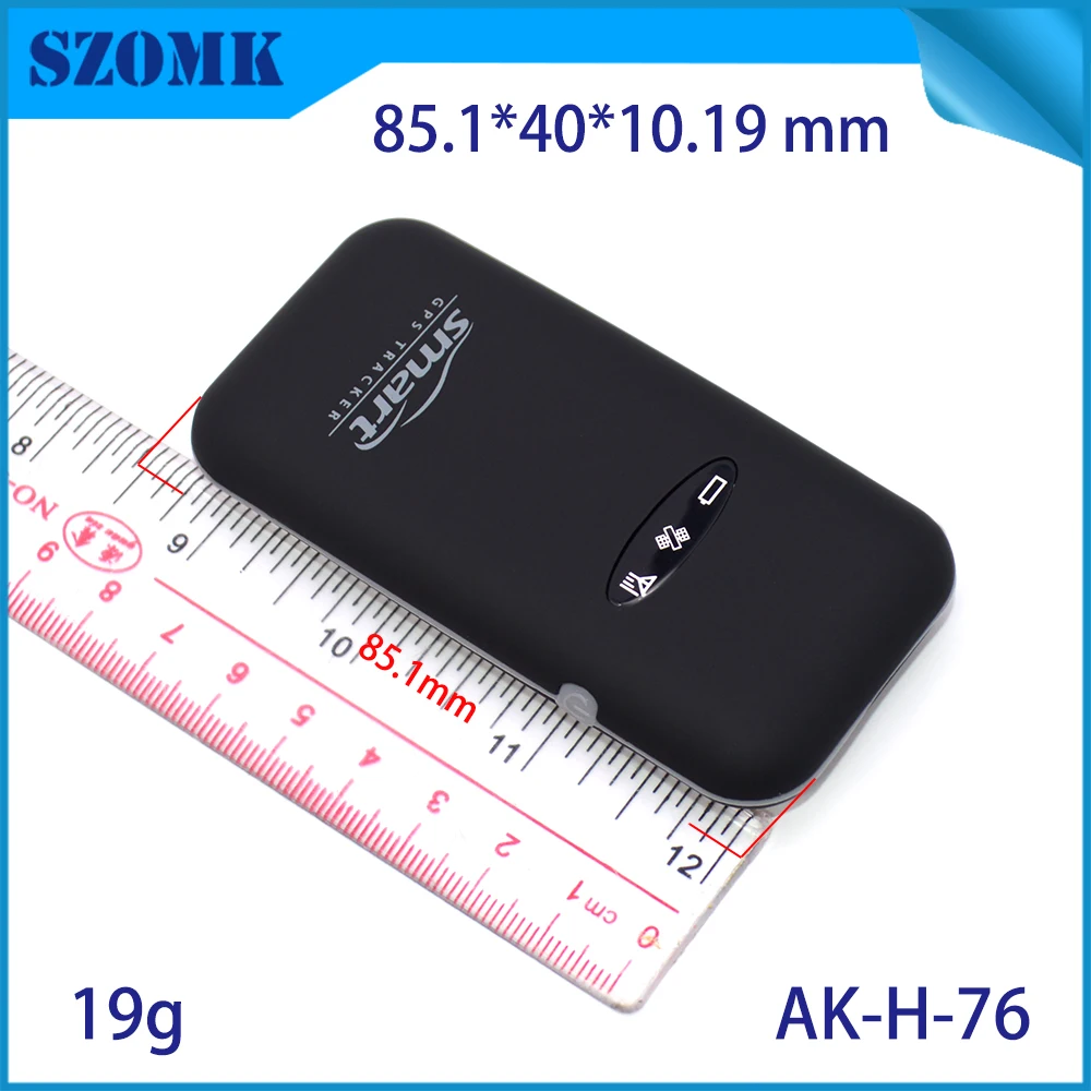 1Piece 85*40*10mm GPS tracking abs plastic housing soft car motorcycle vehicle GPS tracker plastic housing electronics enclosure