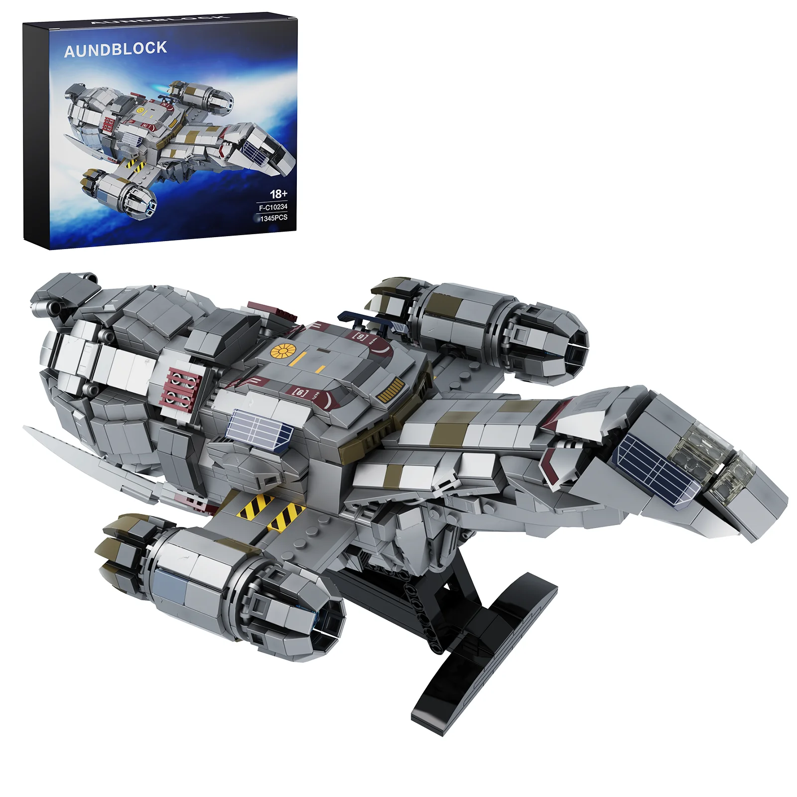 Spaceship Building Blocks,Serenityed Movie Shuttle Bricks Toys with Display Stand,Space Movie Fans Gifts(1345 Pieces)