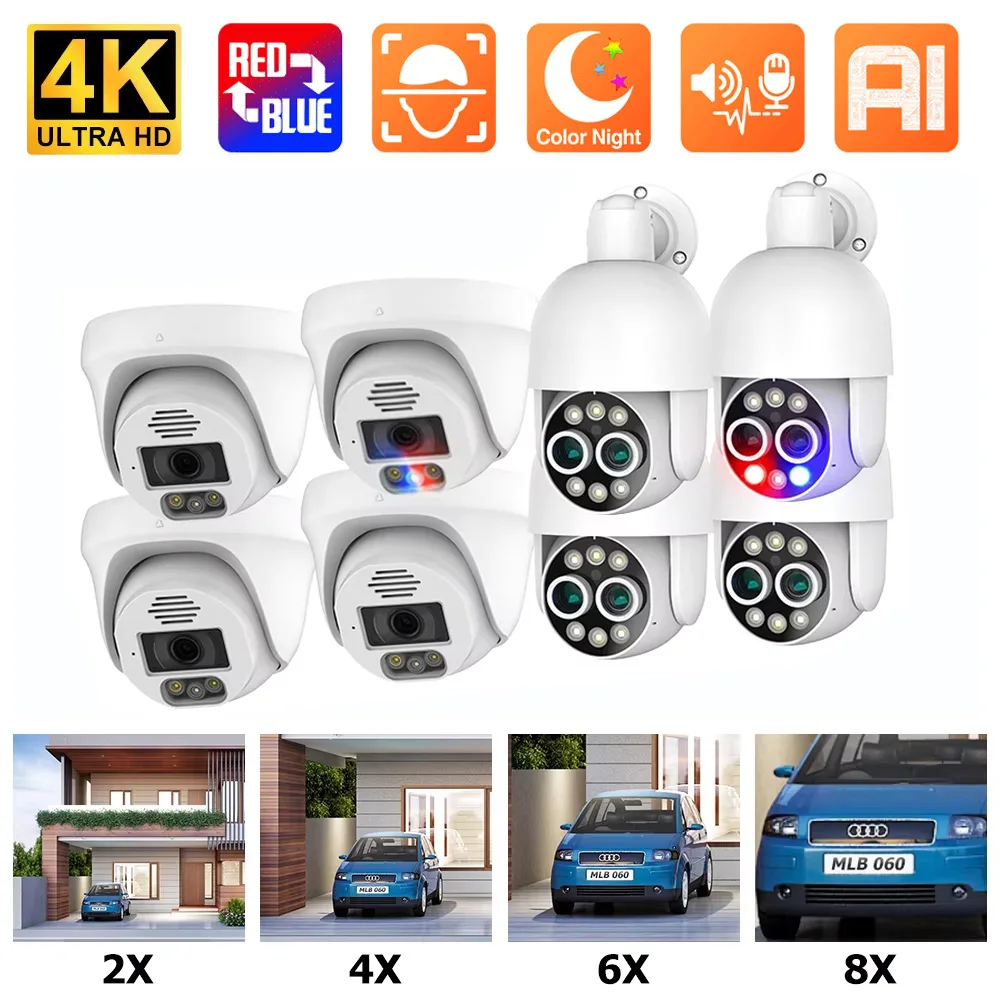 8MP 4K POE Dome IP Anders 8X Argussion Wongд Jawa Dessм Sergamai Festive Presoterap Santo Umsчн
