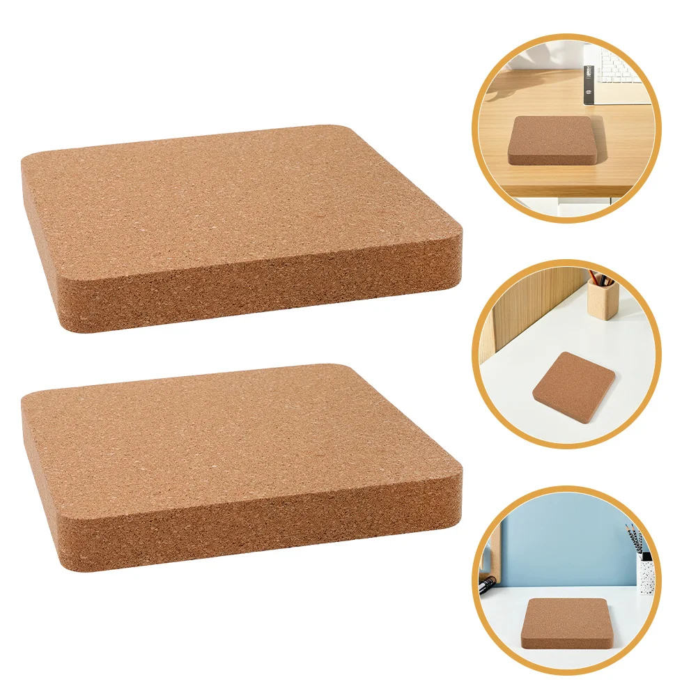

2Pcs Craft Punching Pad Thickened Cork Durable Stamping Mute Board Nonslip for Sewing Handbags Wallets