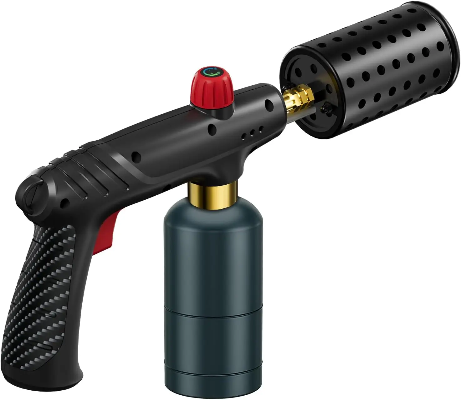 

49mm Wide Nozzle Propane Torch Gun with Adjustable Flame for Sous Vide, BBQ Grilling & Campfire Starter