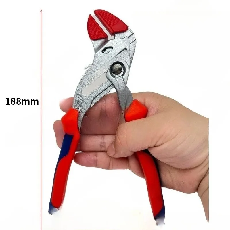 7.5-inch Pliers Wrench Multifunctional Household Activity Water Pump Pliers with A Large Opening  40mm Labor-saving Type