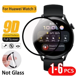 1-6 PCS Protective Film For Huawei Watch 3 46MM Curved Soft Edge Cover Screen Protector For Huawei Watch3 Protection Accessories