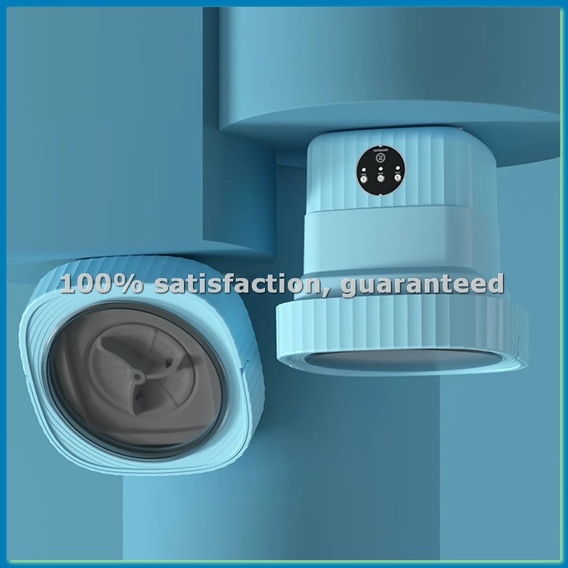 

Folding Washing Machine Portable Small Washing Machine Mini Underwear Cleaning Machine Blue US Plug-A73M