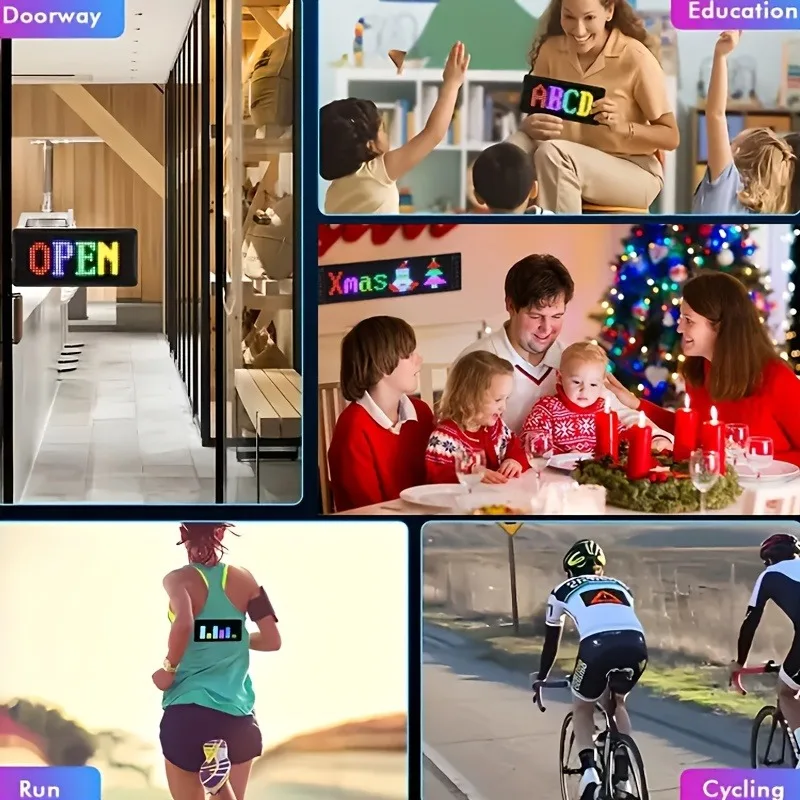 LED Matrix Panel Rolling advertising LED signage  2PCS The Devil's Eye programmable (Non-bendable and foldable hard screens)