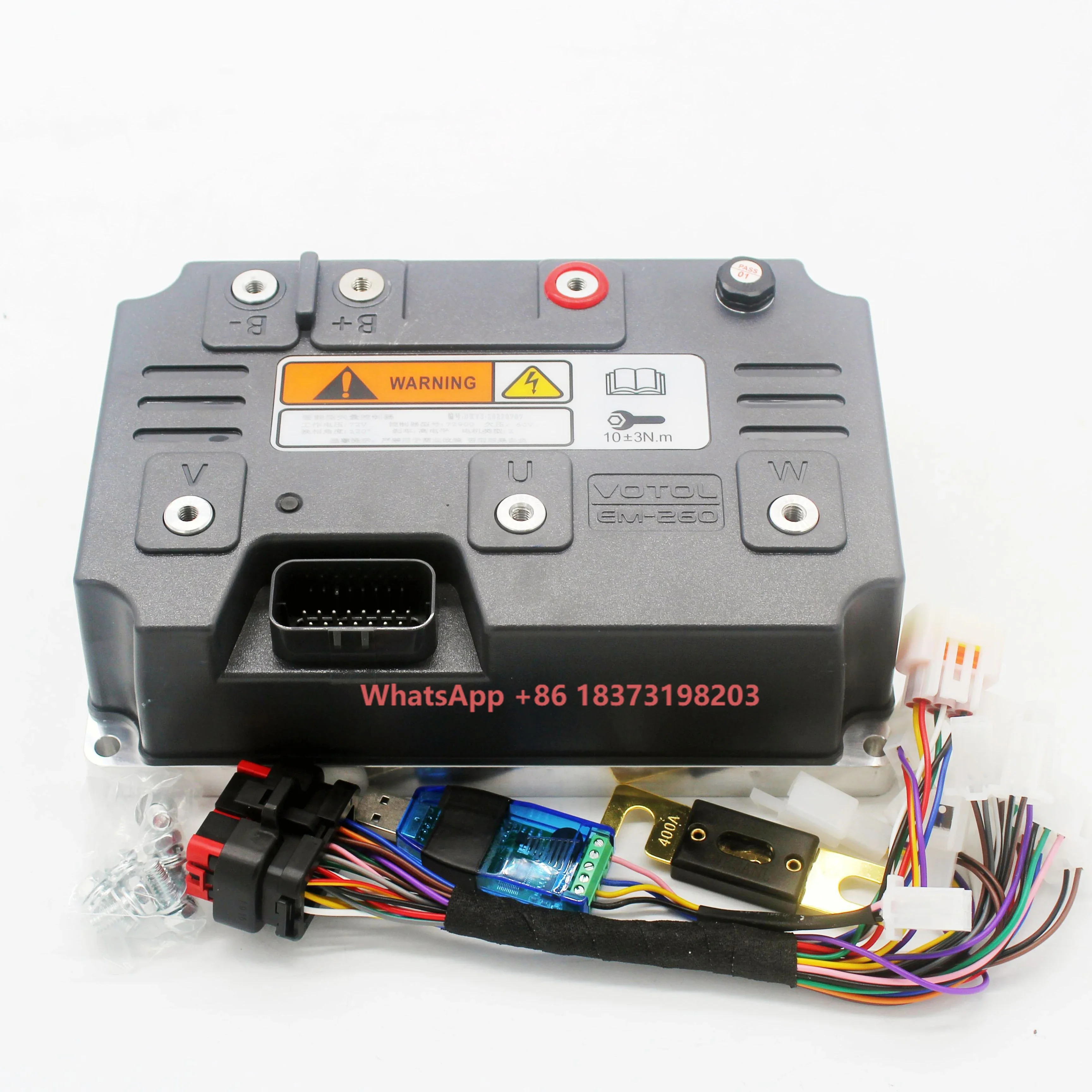 

Votol Em260s 72v450a BLDC Motor Controller for Speed-Regulating Motor of Programmable Electric Motorcycle Scooter