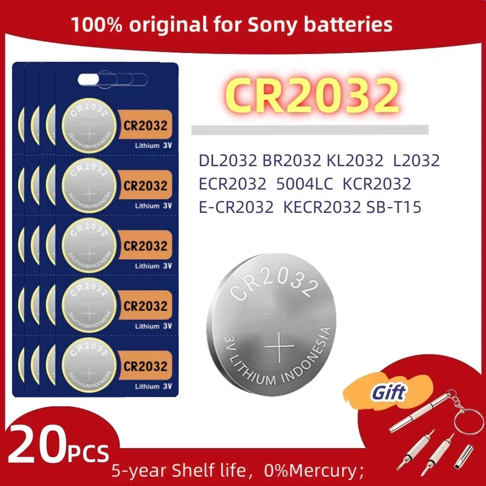 For SONY CR2032 CR2025 CR2016 CR1632 Battery DL2025 BR2025 KCR2025 Car Remote Control Watch Motherboard Scale Button Coin Cells