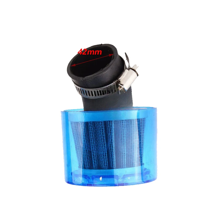 Motorcycle 35/38/42/45/48-50mm Bend Elbow/Stright WaterProof Air Filter Cleaner For 50cc-250cc ATV Pit Dirt Bike Motorbike parts