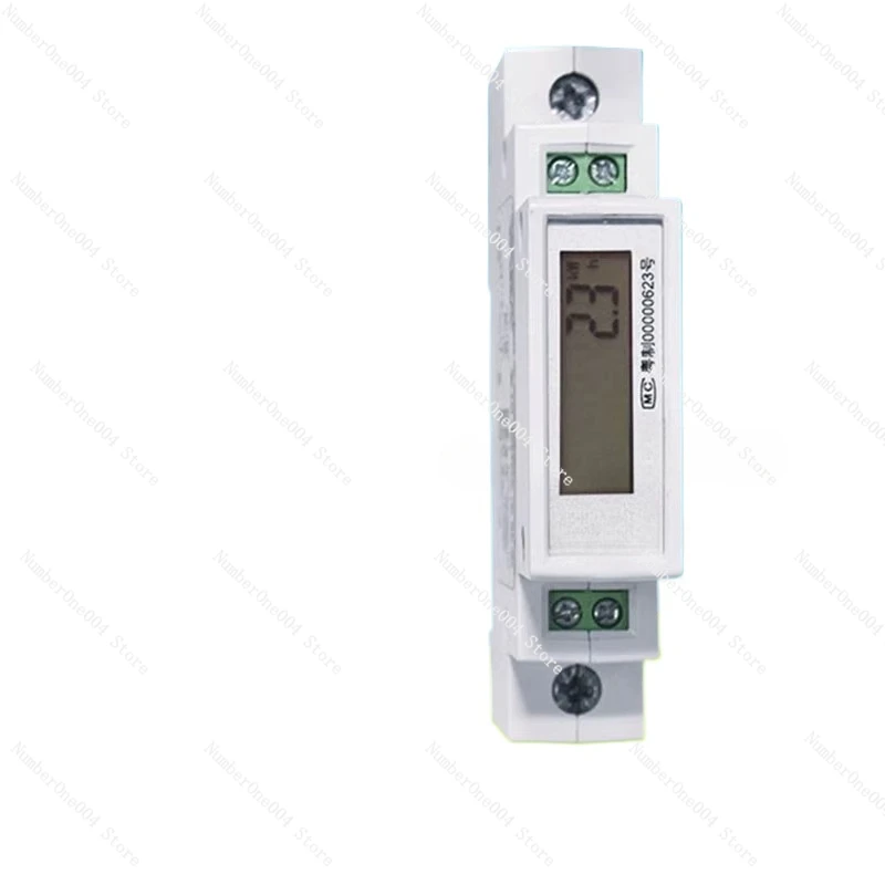 Applicable to single-phase 220V rail type electric meter rail type high-precision RS485 charging station electric meter