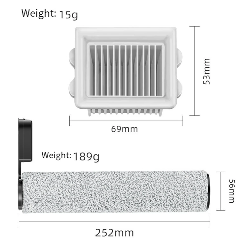 ABVI-For Stone A20 A20pro Flexipro Sweeper Accessories Roller Brush Filter Replacement Kit Accessories Brush