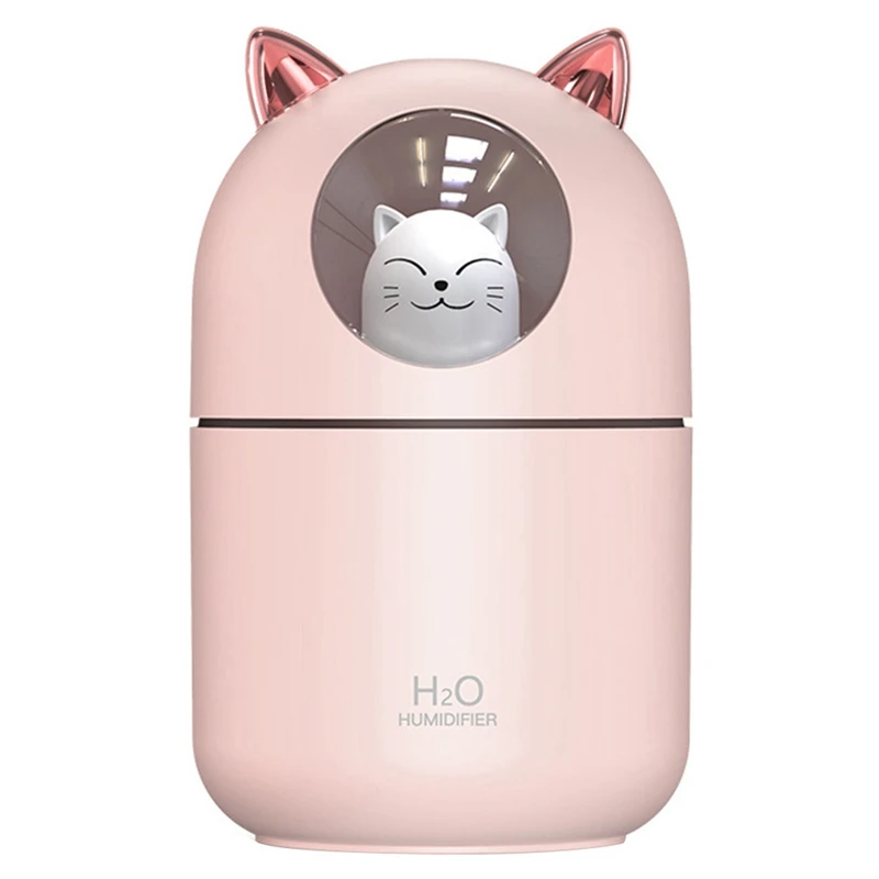 Household Aromatherapy Spray Desktop Air Humidifier Cute Pet Planet Cat Aroma Essential Oil Diffuser With LED