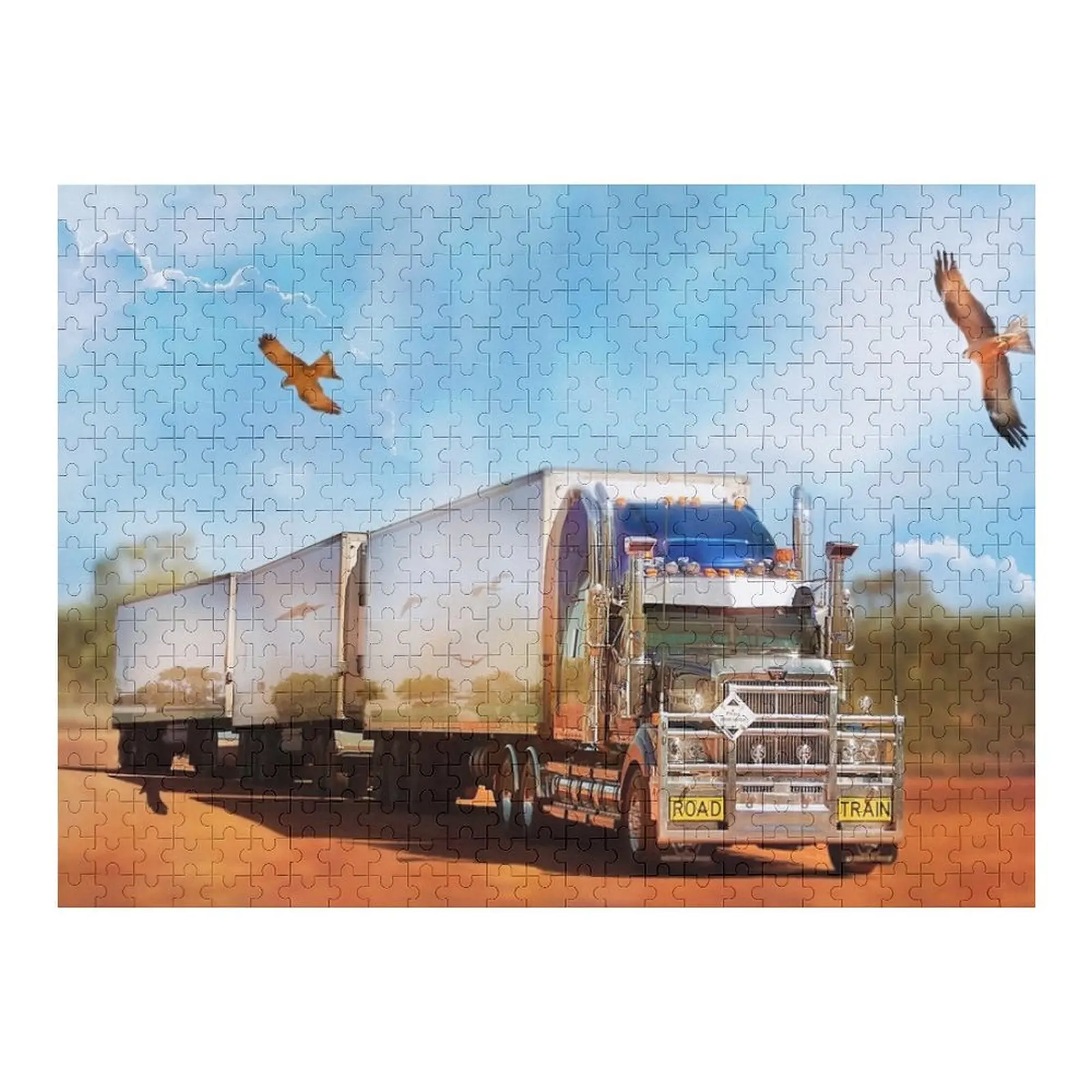 

Грузовик Kenworth с тремя хвостовиками, пазл, персонализированные подарки, настраиваемый подарок, головоломка Woodens для взрослых